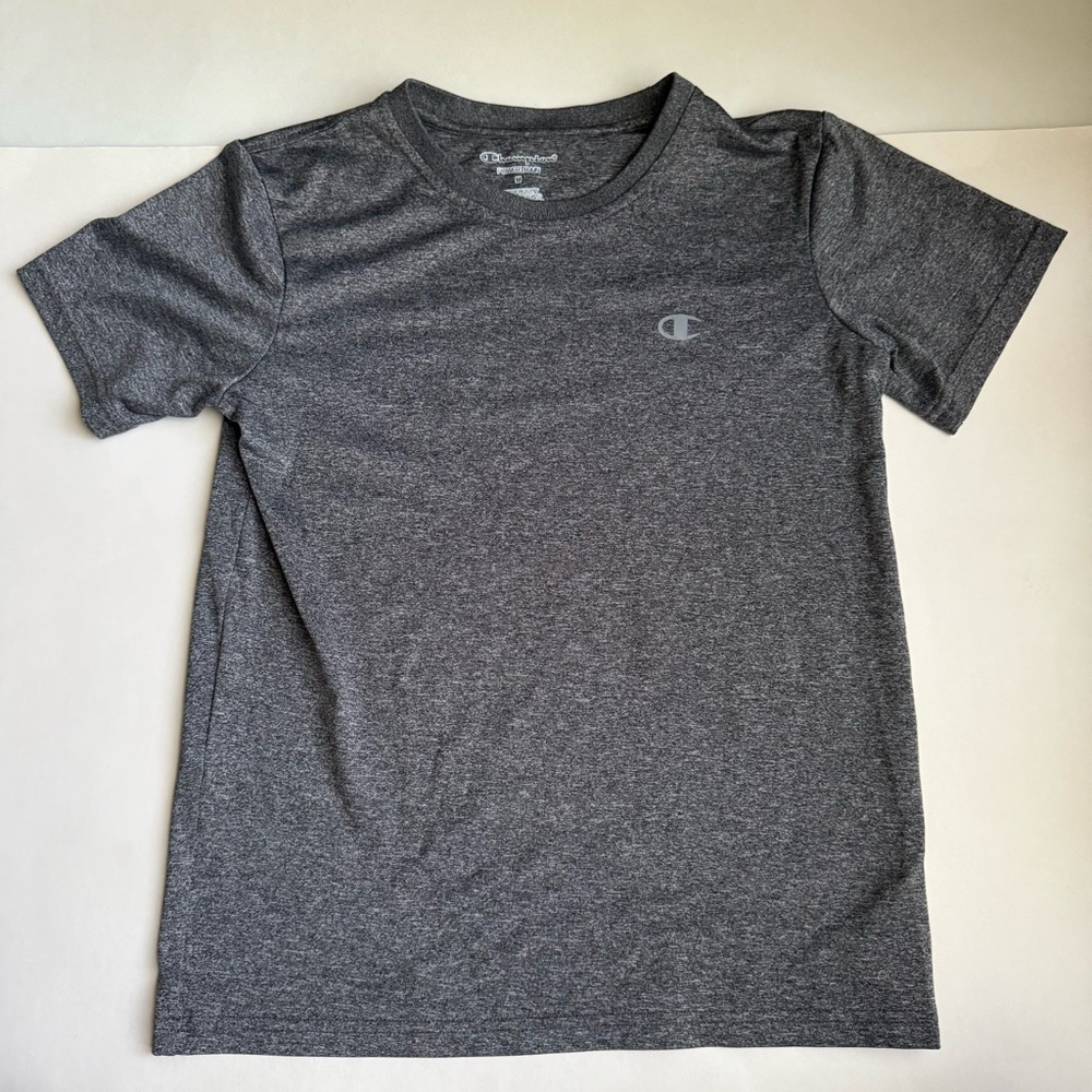 Champion Boys Gray Powertrain Performance Shirt - Size Medium (Used)
